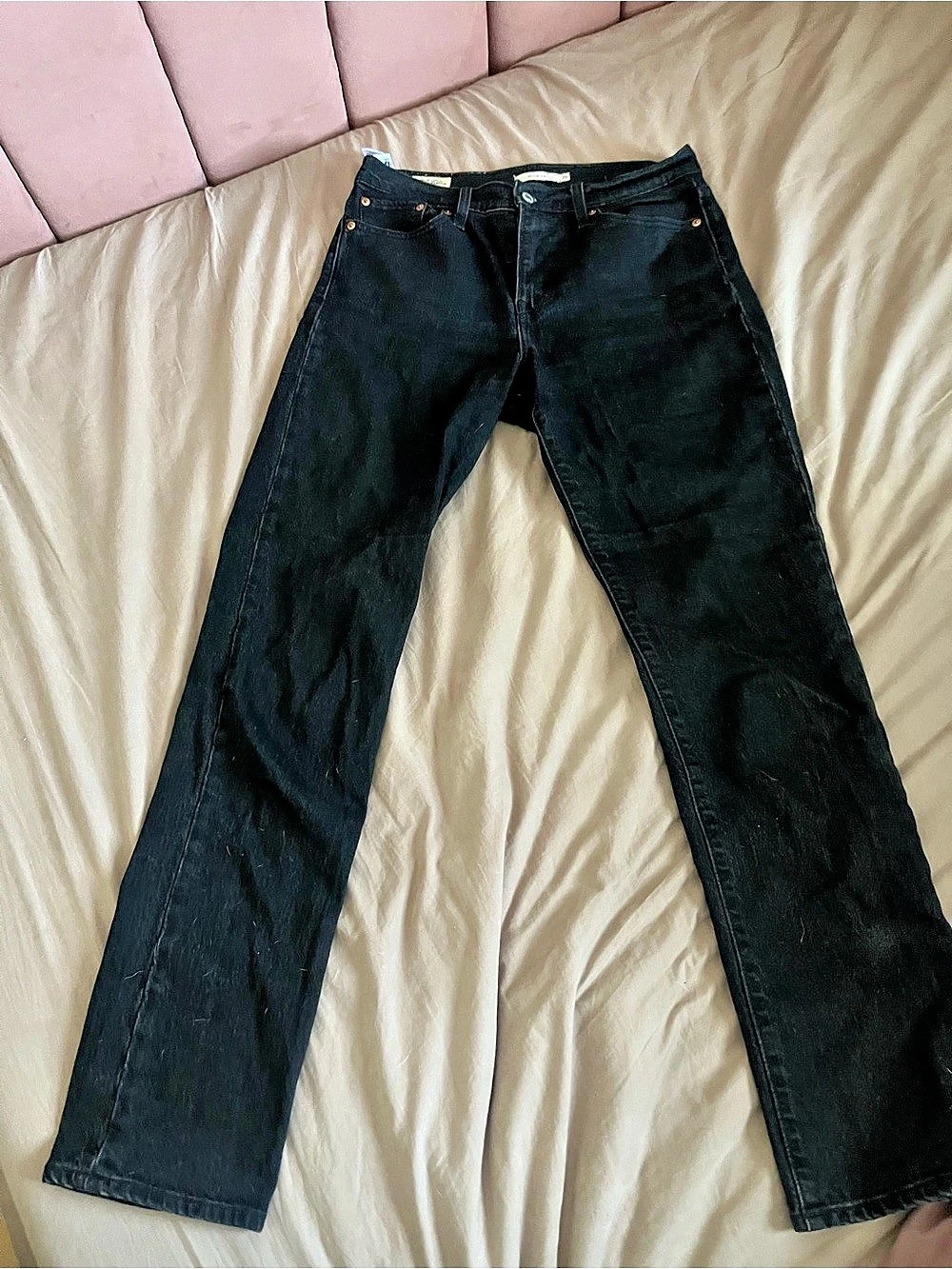 Levi's Wedge Slim Black Straight Leg Jeans Waist 29